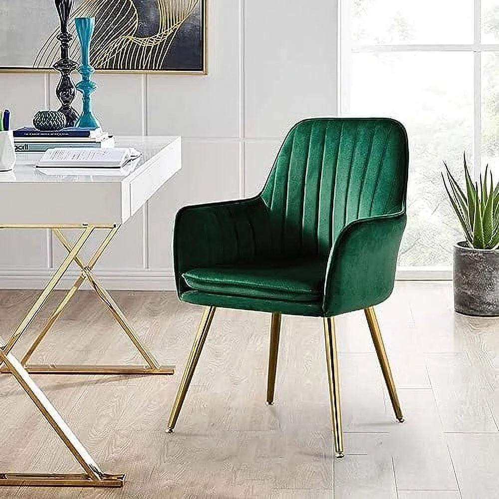 Velvet Accent Chair No Wheels F40290