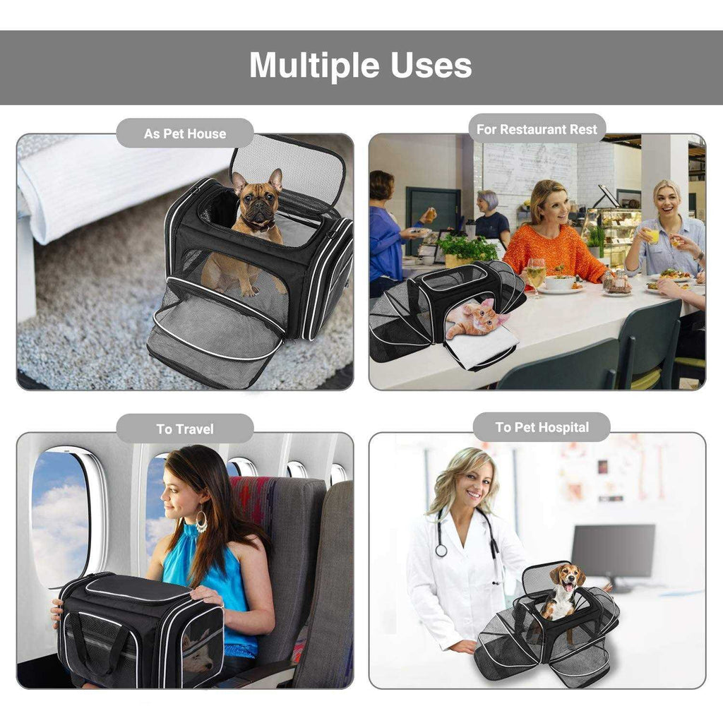 Soft Sided Pet Carrier 4 Expandable Collapsible U164901