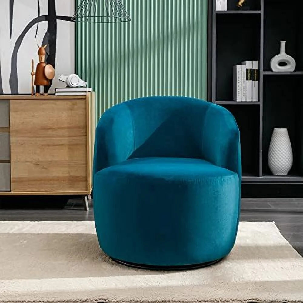 Swivel Barrel Chair Teddy Sherpa Upholstered Accent Armchair S271190
