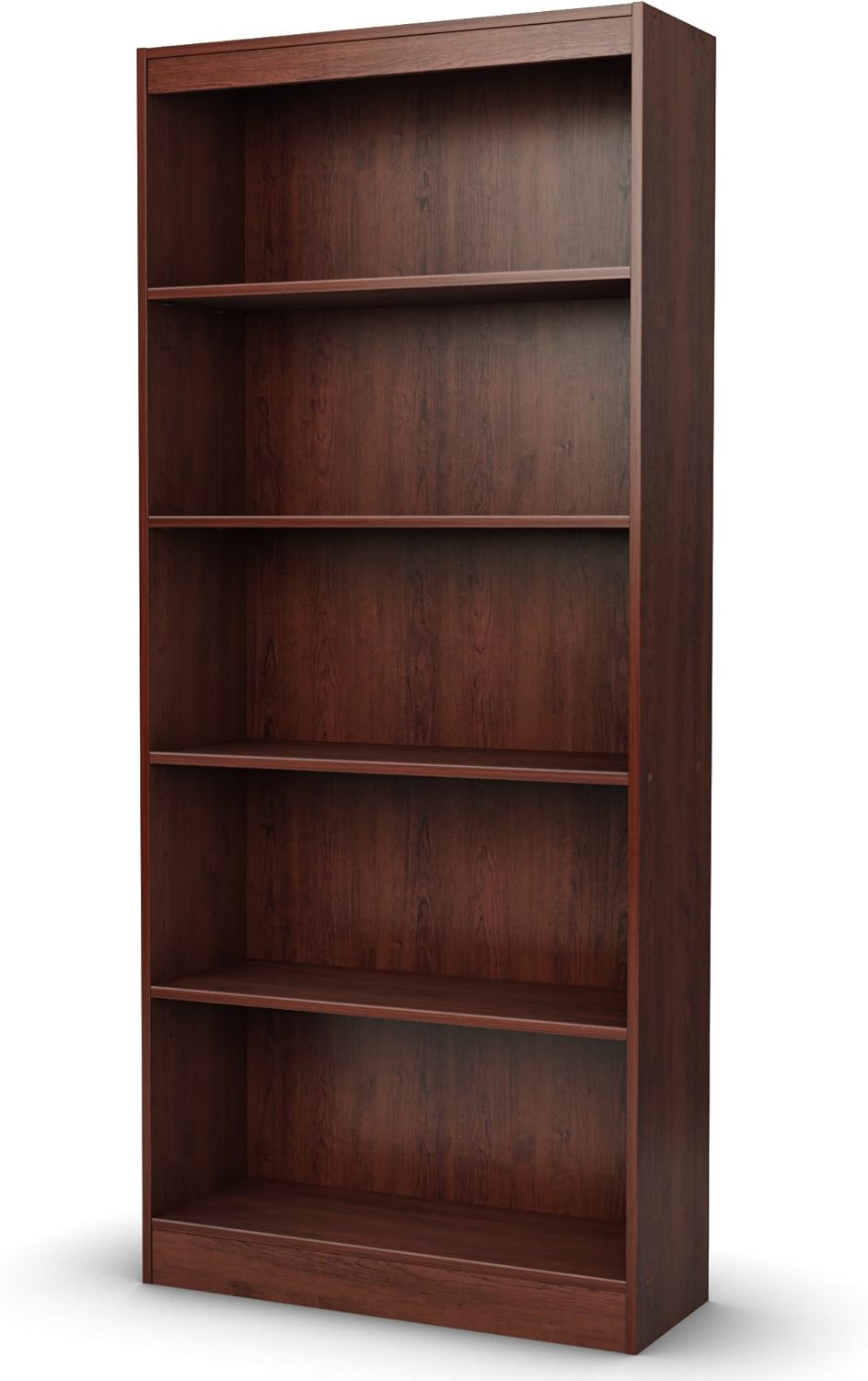 5-Shelf Pure White Bookcase V53931