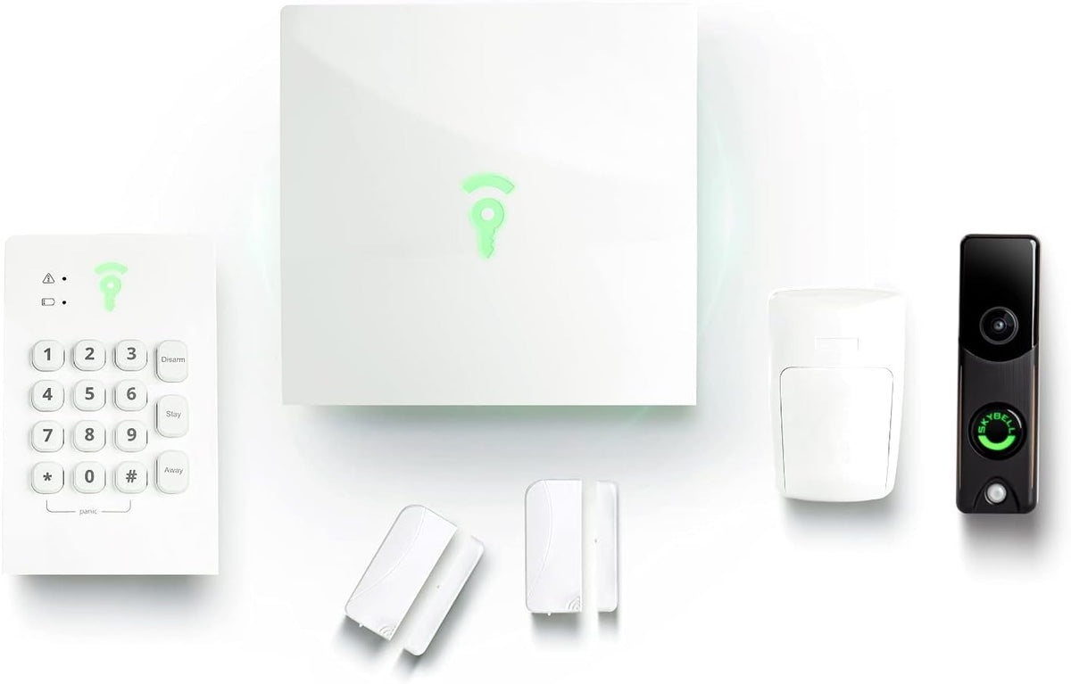 6 Piece Home Security System with Doorbell Camera D8315