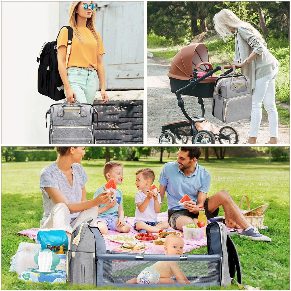 Waterproof Changing Station Backpack Diaper Bag K241