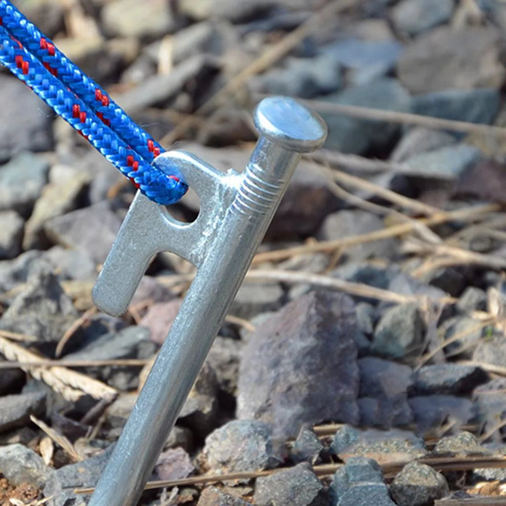 4 Pcs Stainless Steel 40cm Tent Stakes T19817