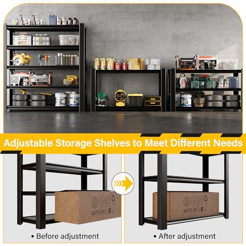Heavy Duty 5-Tier Metal Standing Shelf Units K61432
