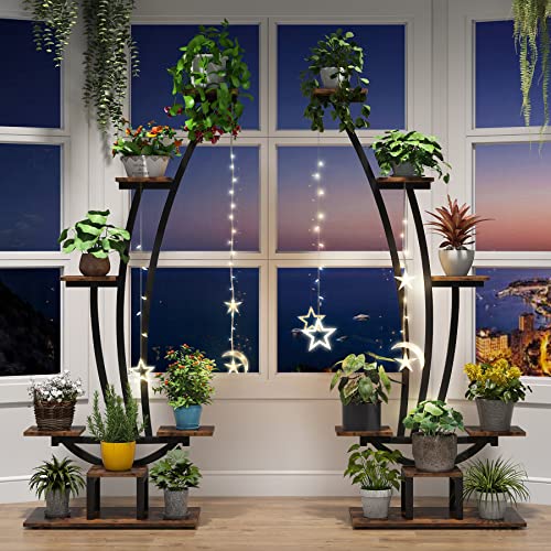 6-Tier Tall Metal Plant Stand Pack of 2 Q997831
