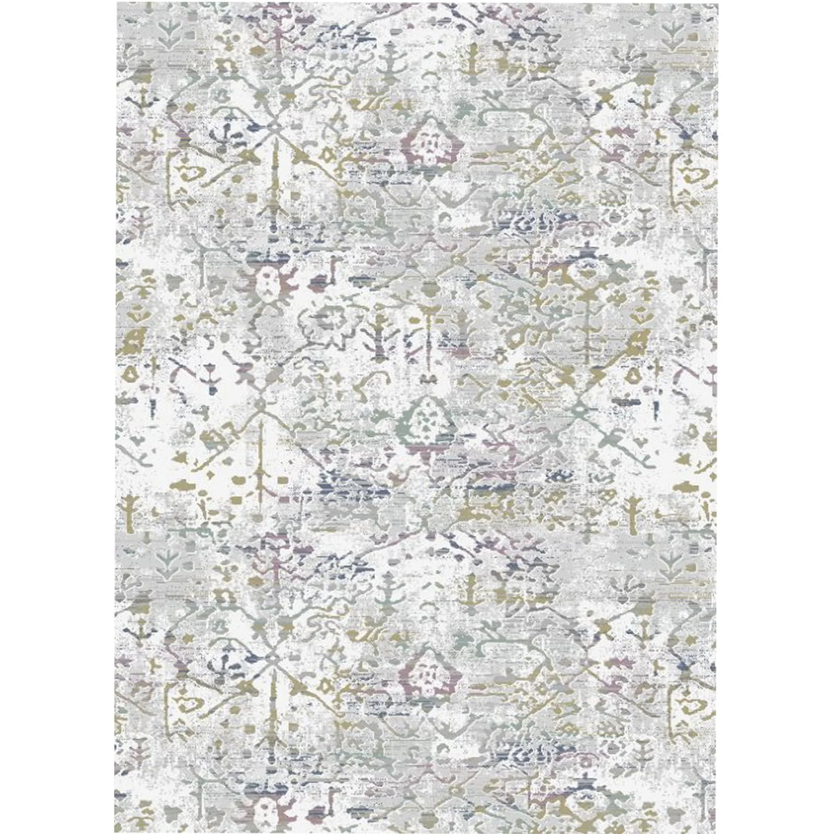 5'3" Round Multi Area Rug Z4413