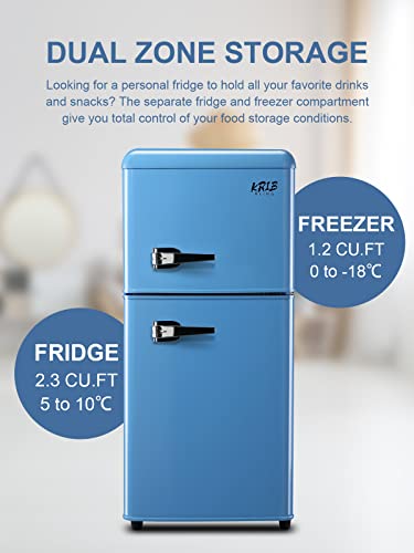 2 Door 7 Level Adjustable Thermostat Top-Freezer Refrigerator O2108