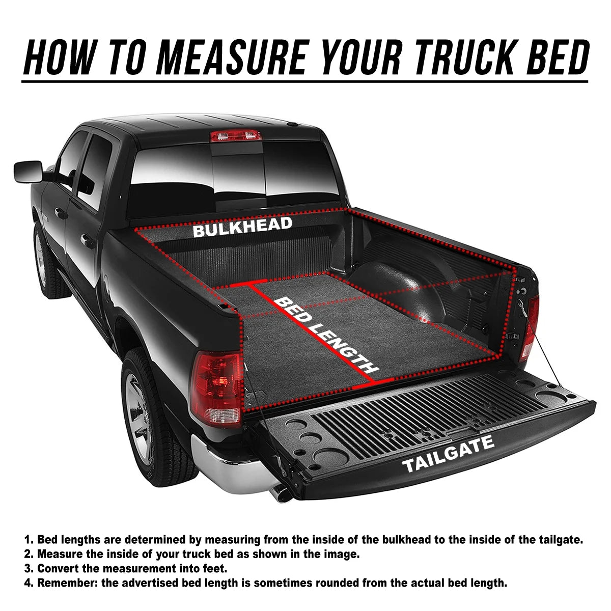 Tri-Fold Soft Top Tonneau Cover for Ford F250 F350 Super Duty 6.5' Bed E446725