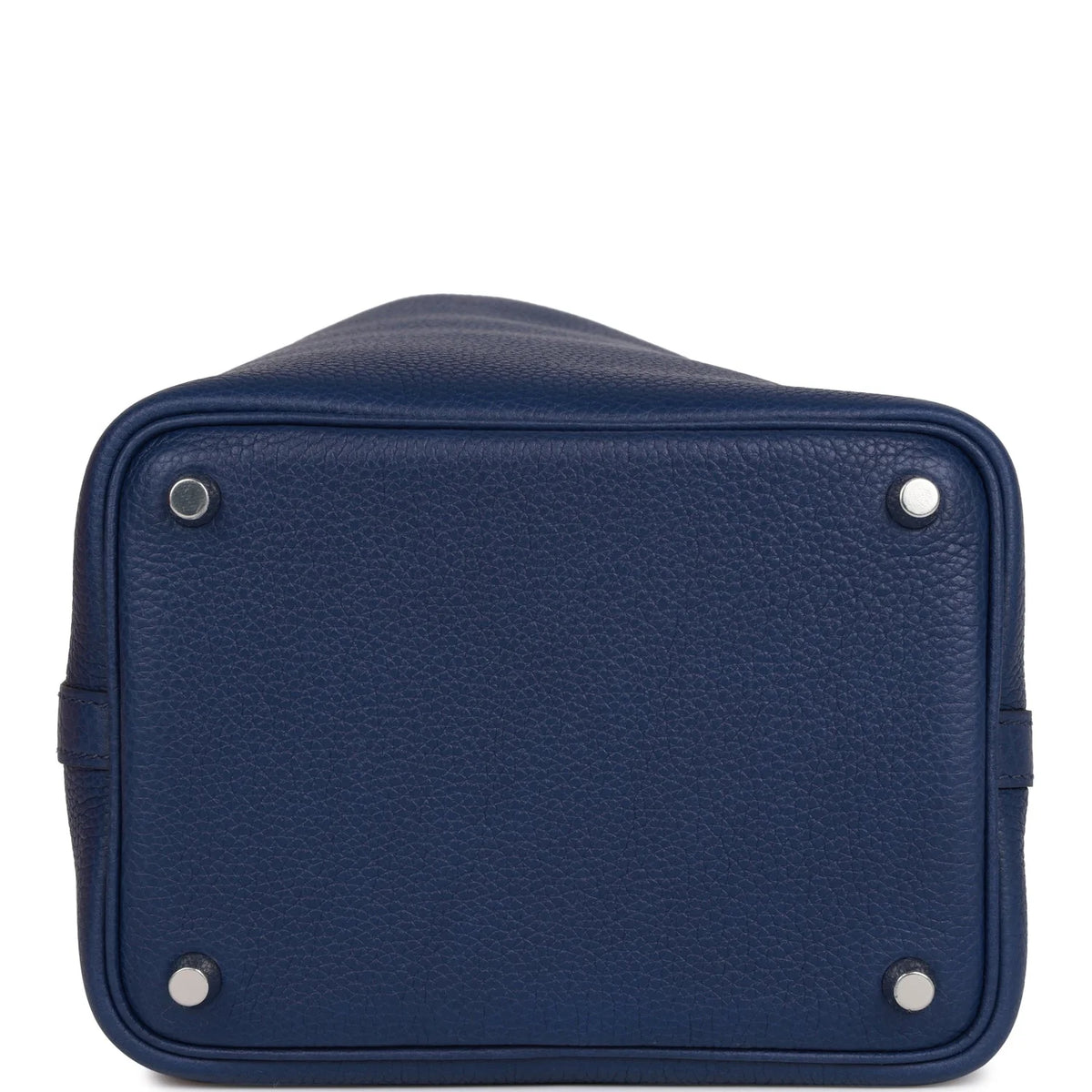 18 Bleu Saphir Palladium Hardware Bucket Bag P55123