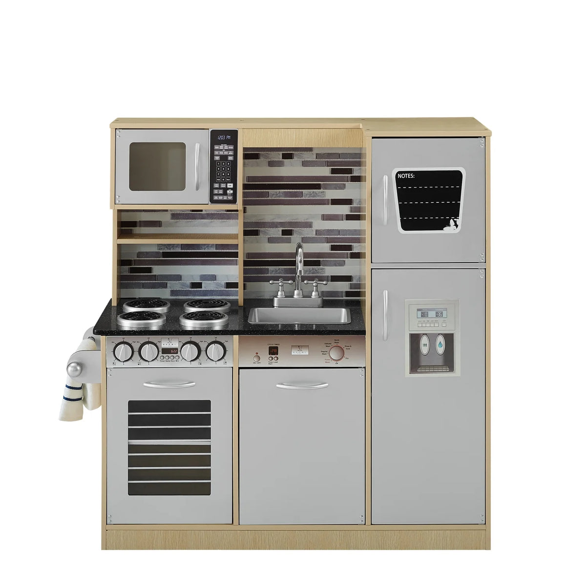 Natural Wooden Kids Play Kitchen F71593