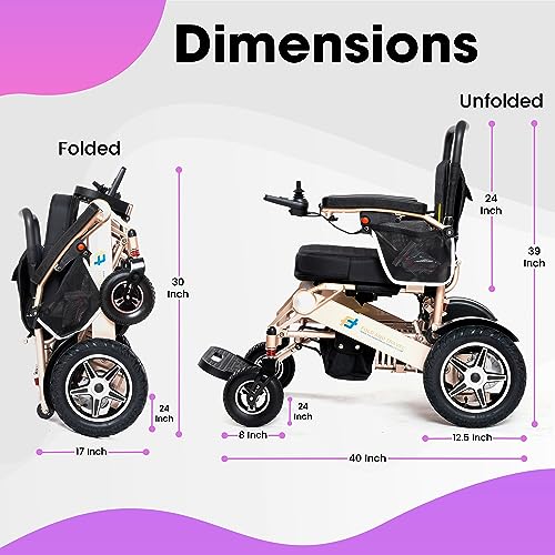 Blue Electric Wheelchair E201206