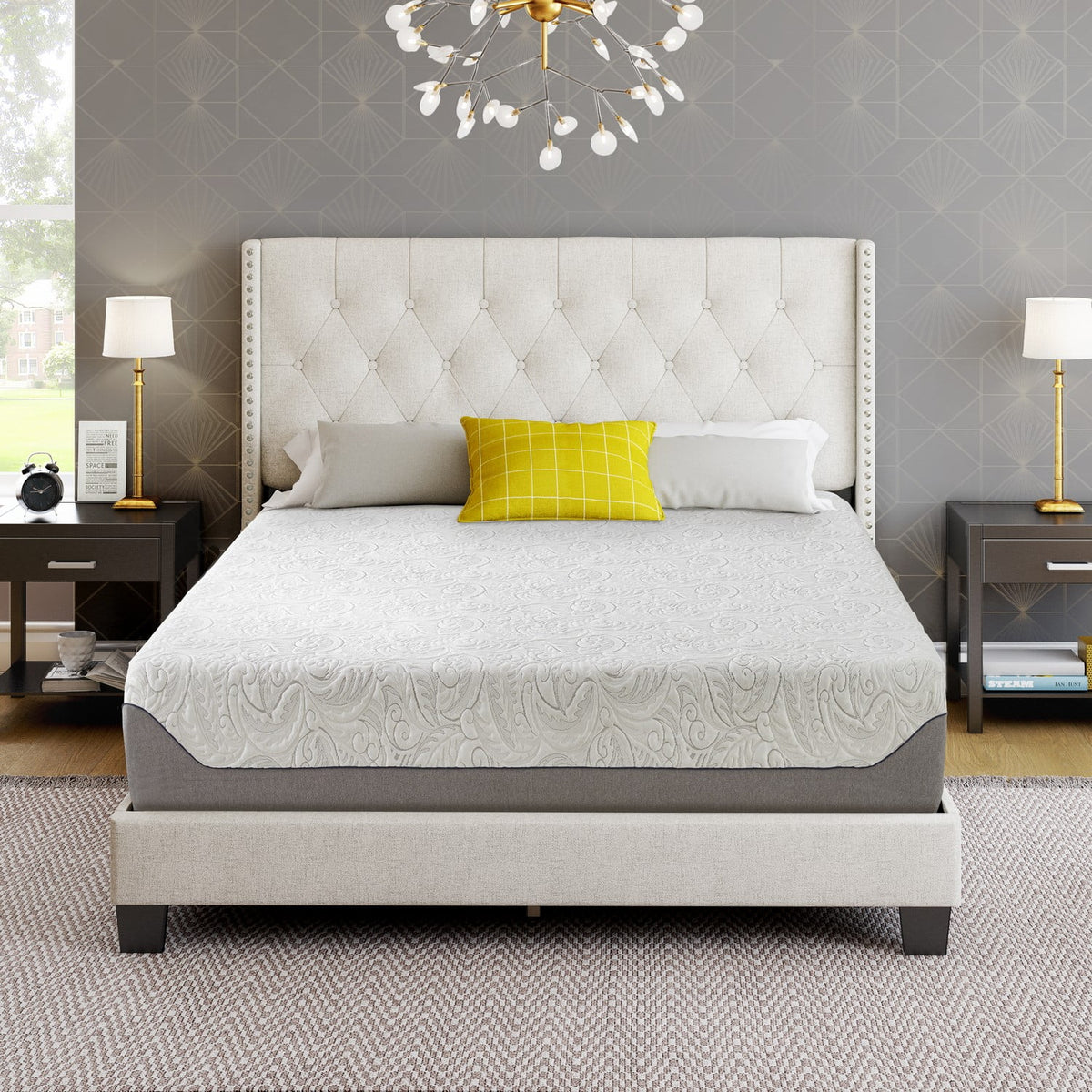10 Gel Memory Foam Medium Firm Twin Mattress L1233