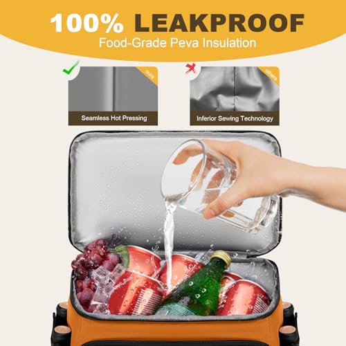 40 Cans Insulated Leak Proof Cooler Backpack A9588