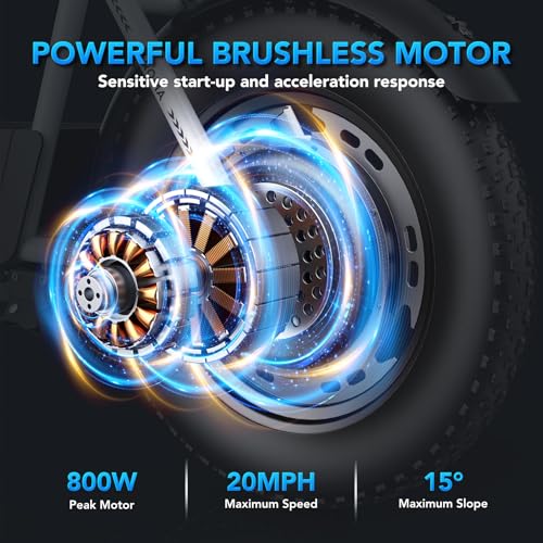 16" All Terrain Fat Tire Electric Scooter with Seat C25420