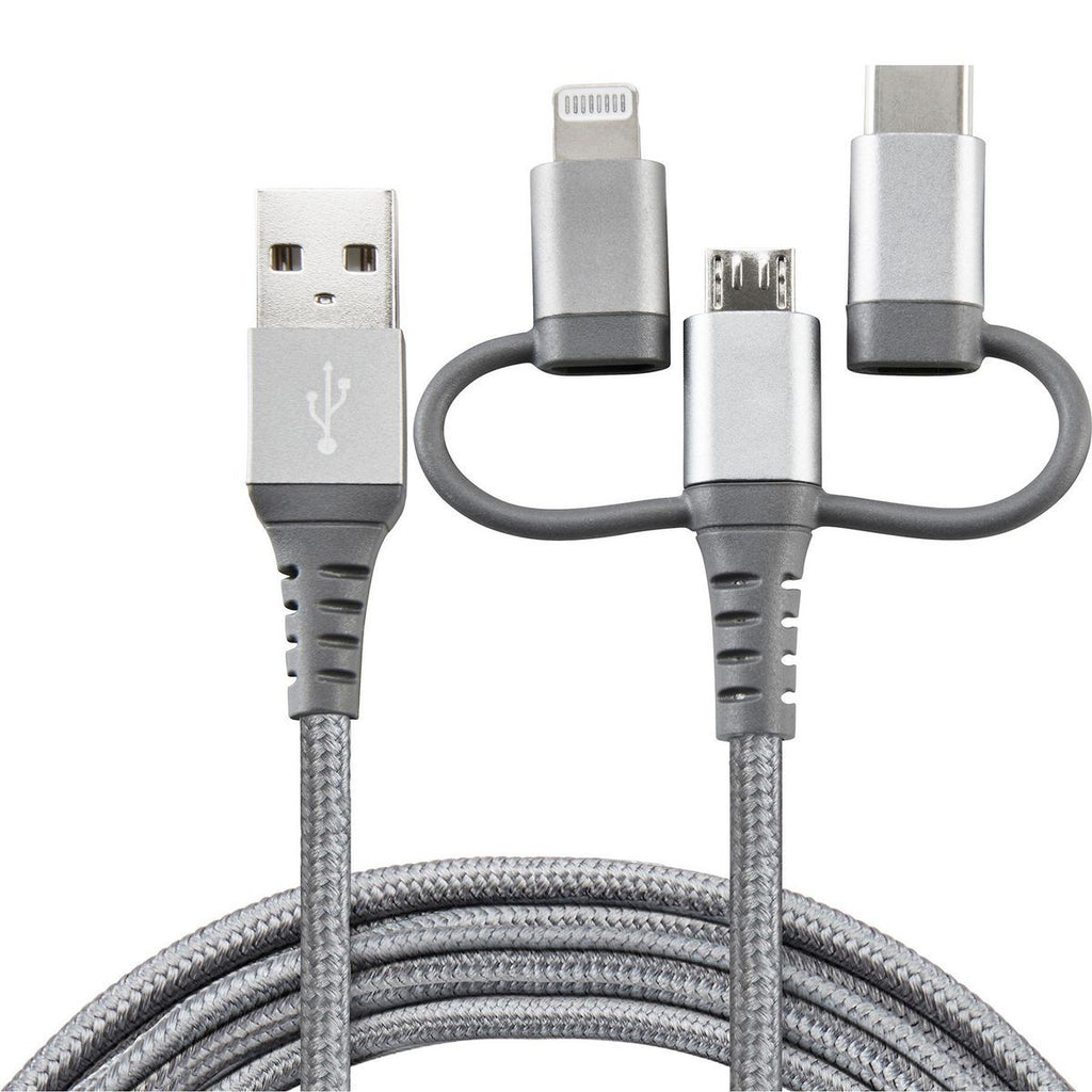 3-in-1 Braided Charging Cable K8148
