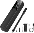 Tire Inflator Electric Bike Pump, Portable Air Pump, Auto Shut-Off, 120PSI, Rechargeable, Black, Pack of 2 B165029