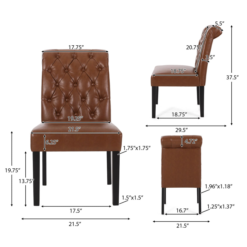 Faux Leather Dining Chairs Set of 2 G899610