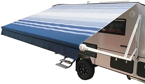 Motorized 21 x 8 Ft Gray Fade Retractable RV Awning N442
