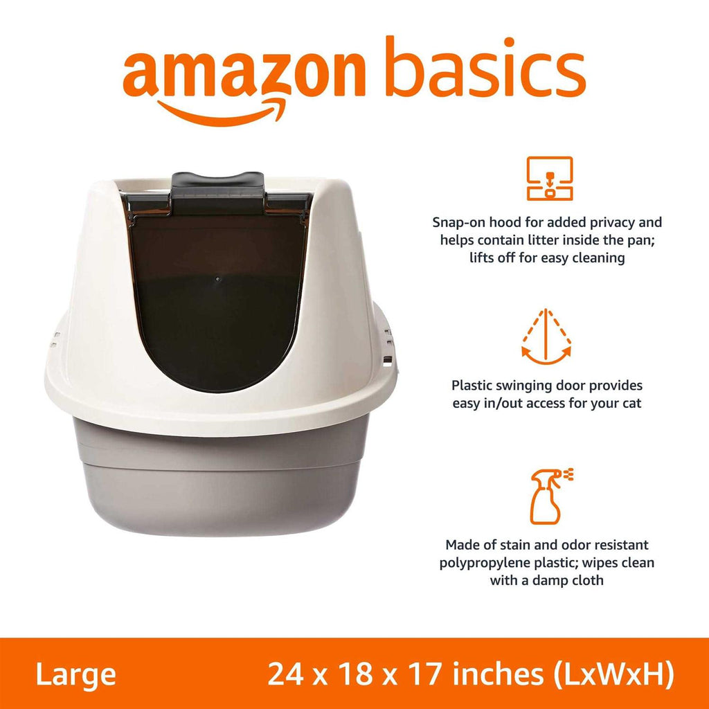 No-Mess Hooded Cat Litter Box C3361