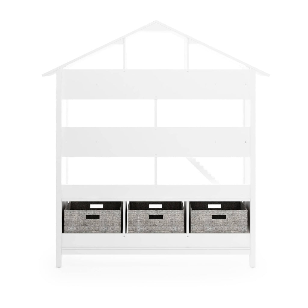 Kids Dollhouse Bookcase White E859