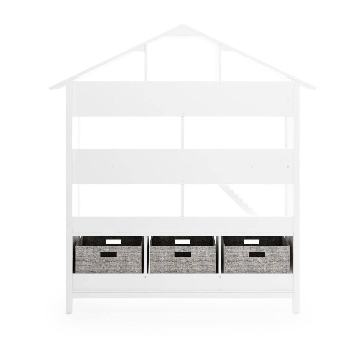 Kids Dollhouse Bookcase White E859