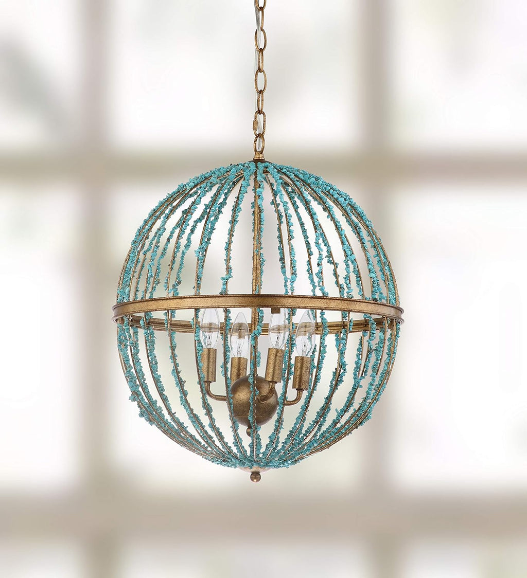 Blue Cage Chandelier F752