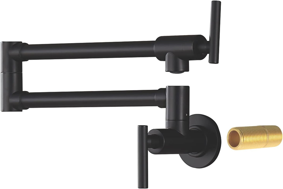 Black Brass Pot Filler Faucet F6534