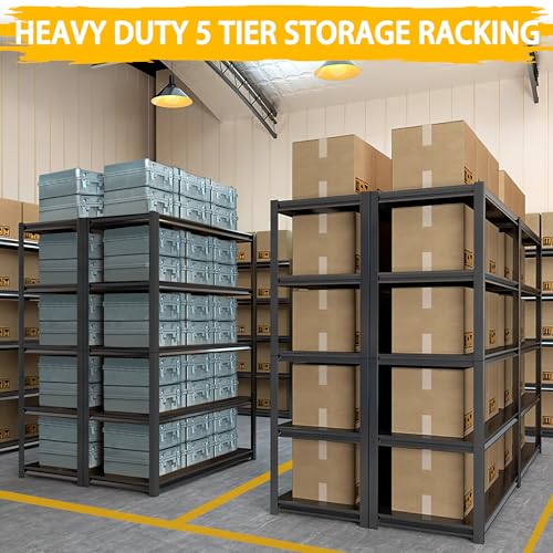 Heavy Duty 5-Tier Metal Standing Shelf Units K61432