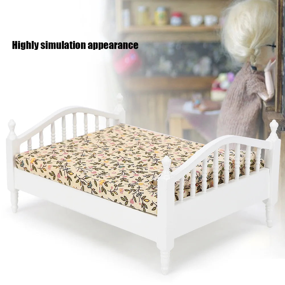 Miniature Dollhouse Bed B804