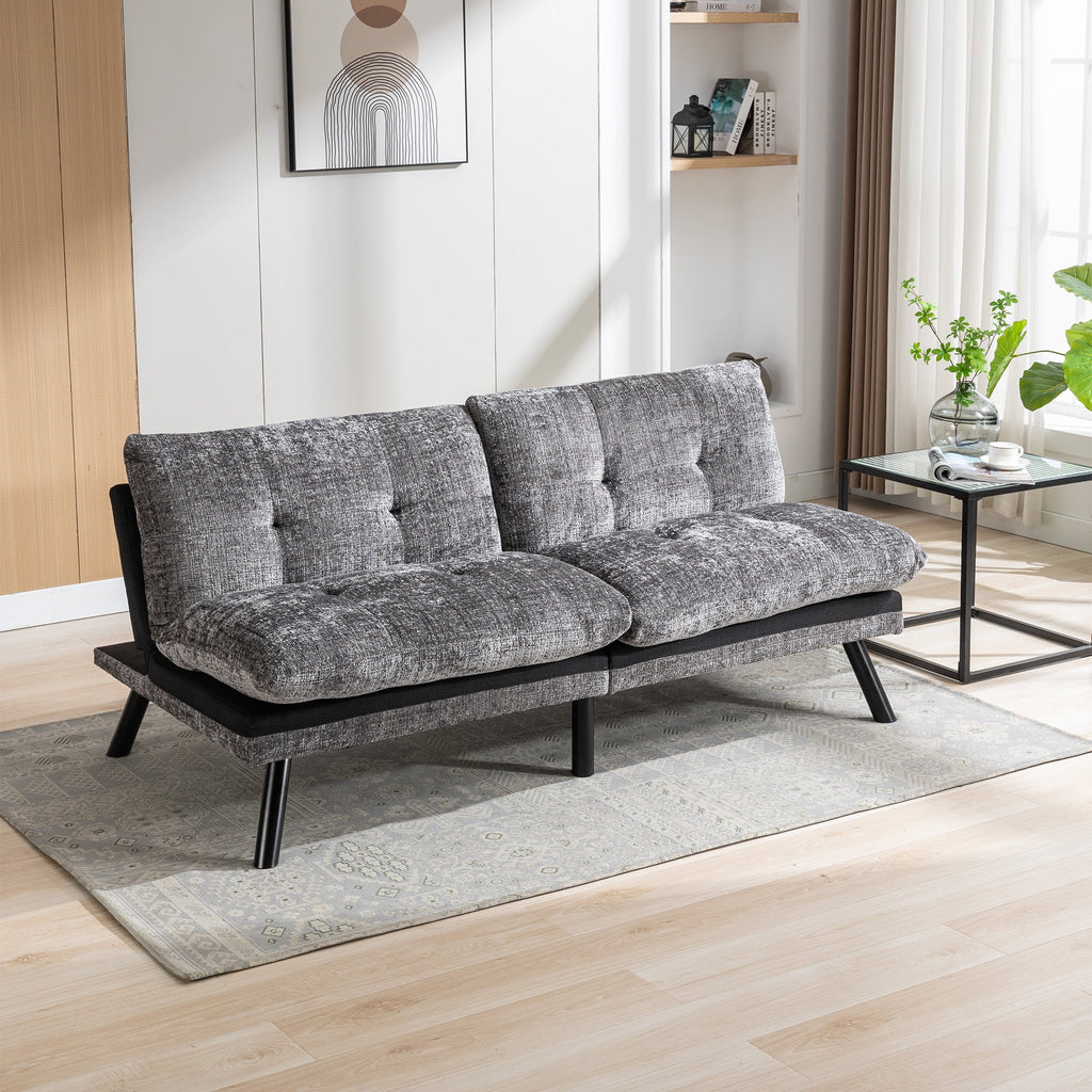 Grey Convertible Sofa Bed I169607