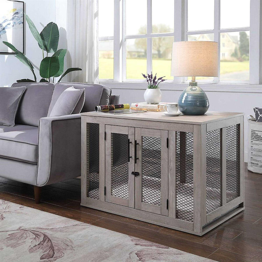 Dog Crate with Cushion and Tray G62944
