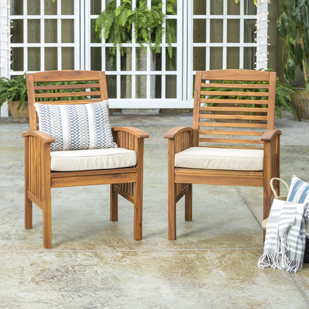 5-Piece Solid Wood Outdoor Patio Dining Set R28395