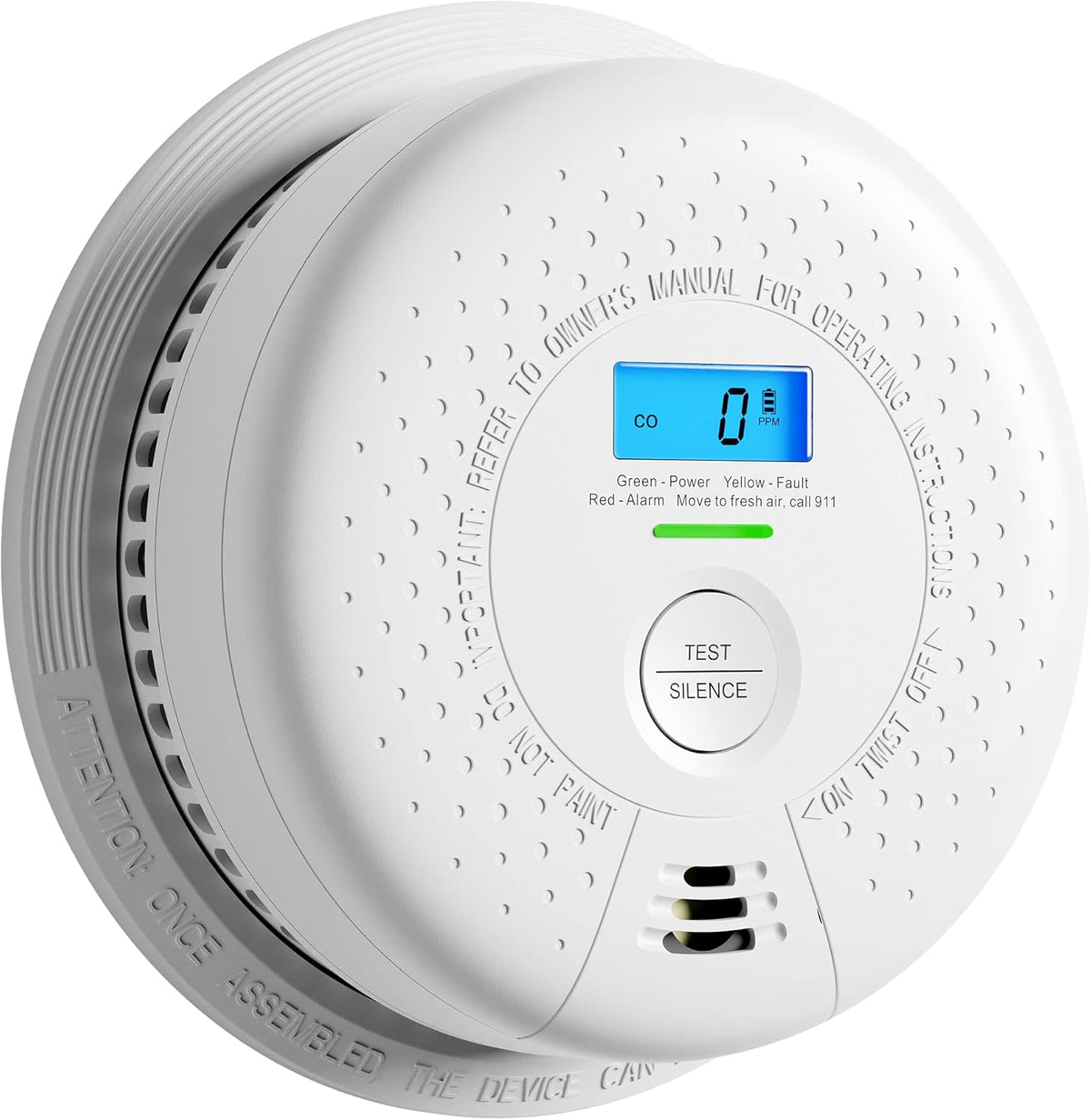 10-Year Battery Smoke and Carbon Monoxide Alarm with Display, 5-Pack R287