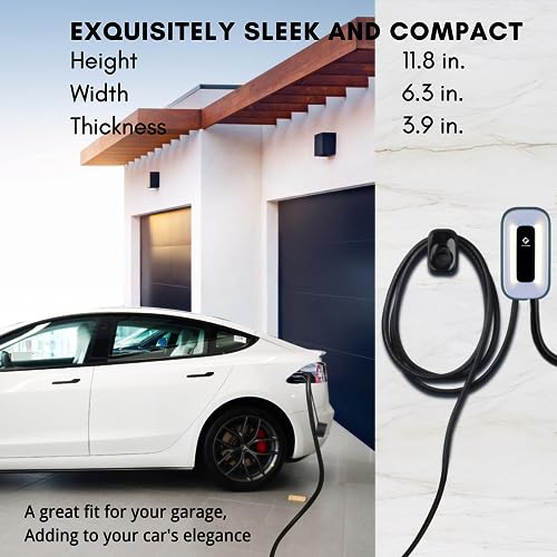 Level 2 EV Charger, 50 Amp, 240V, 23Ft Cable W682015