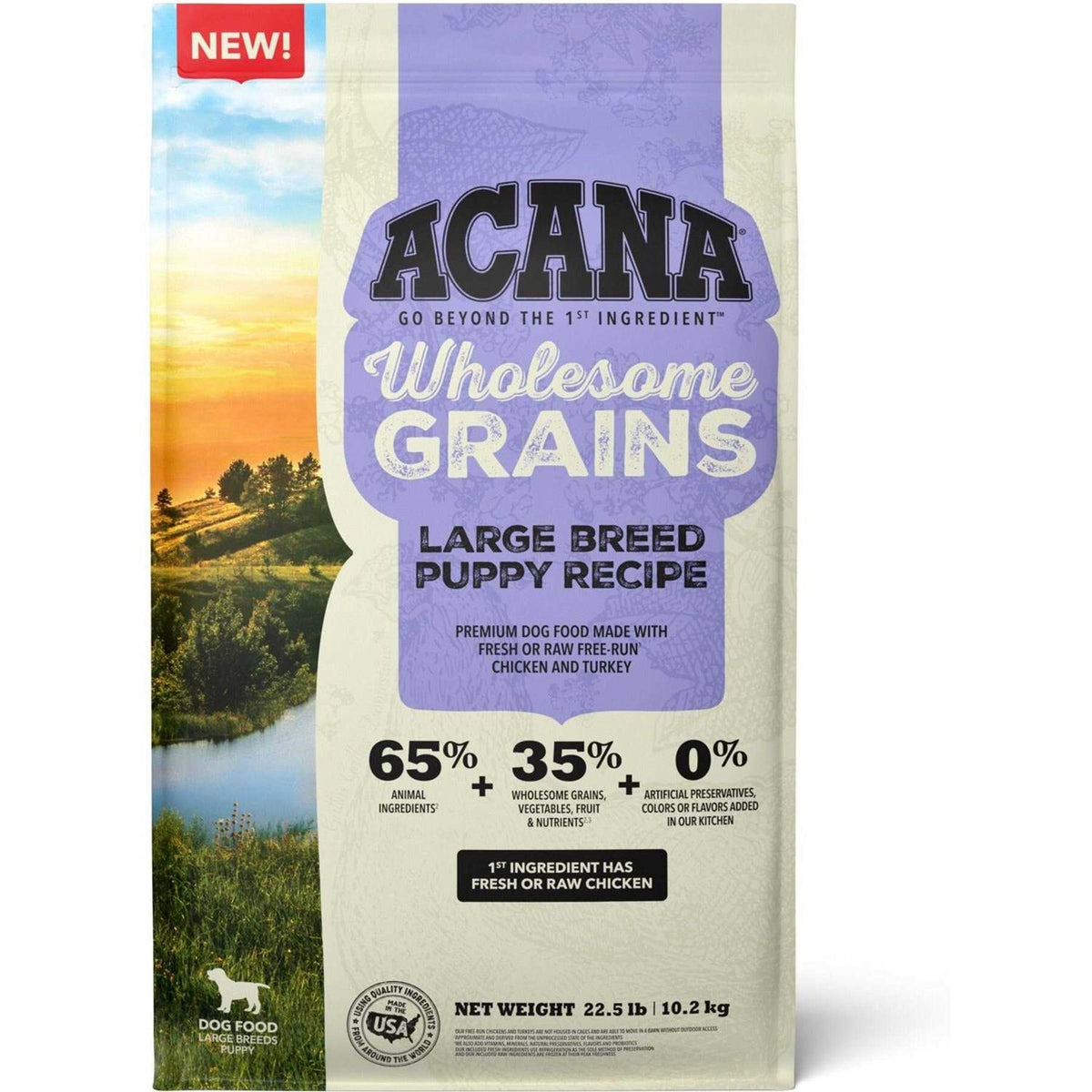 Acana Wholesome Grains Puppy Recipe Dry Dog Food R3143