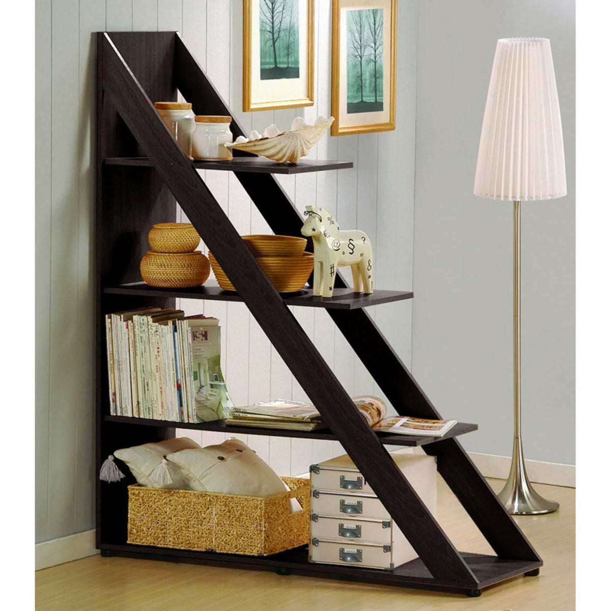 Dark Brown Shelving Unit A1454