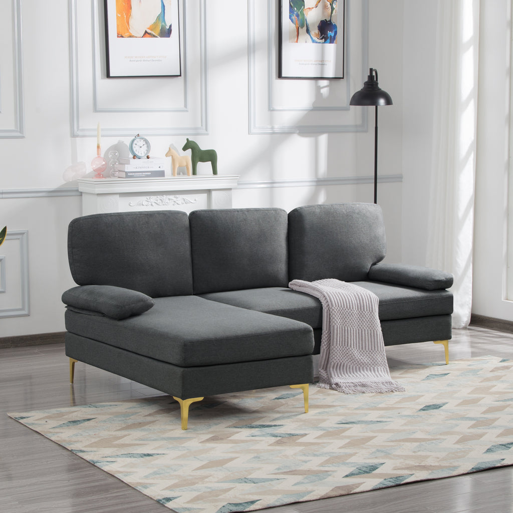 Dark Gray Left Hand Facing Sofa & Chaise C934414