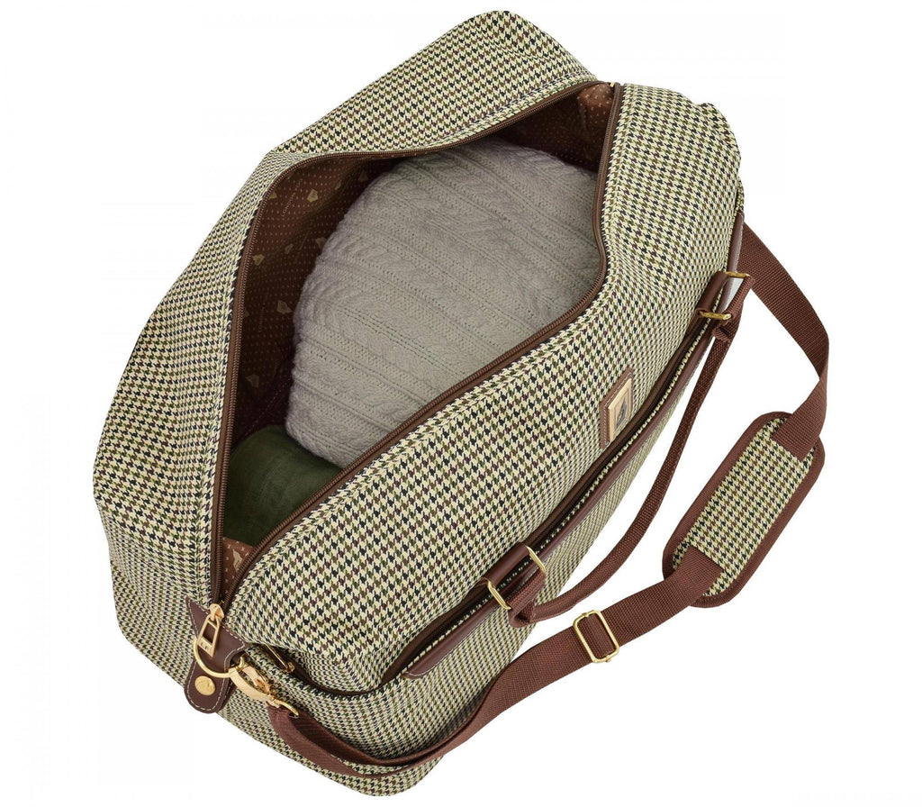 Black/White Houndstooth Duffle W3536