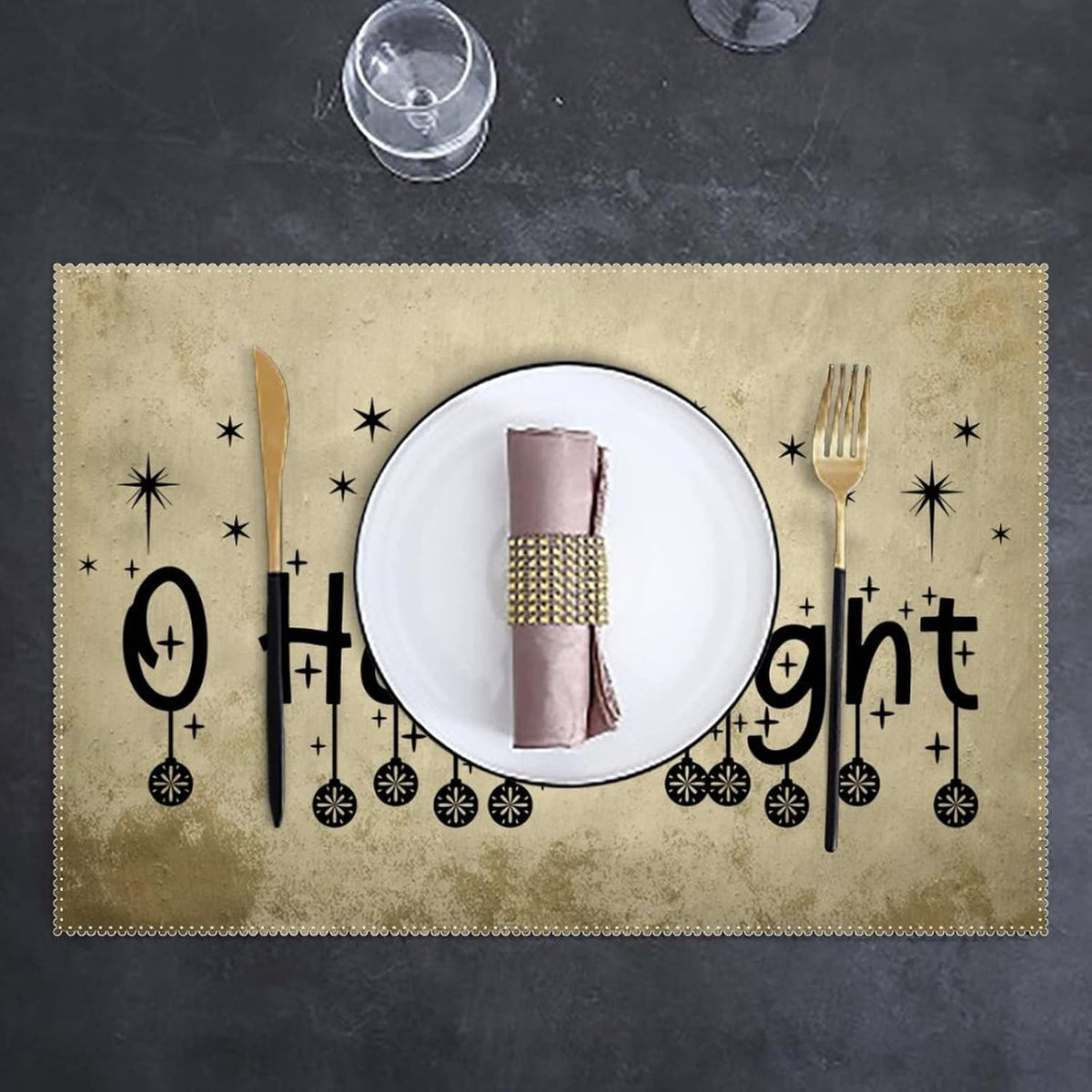 6 PCS Non-Slip Heat-Resistant Placemats B415296