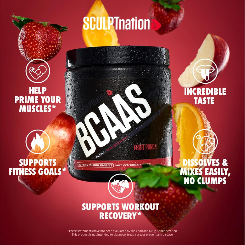BCAA Powder Fruit Punch 30 Servings P609