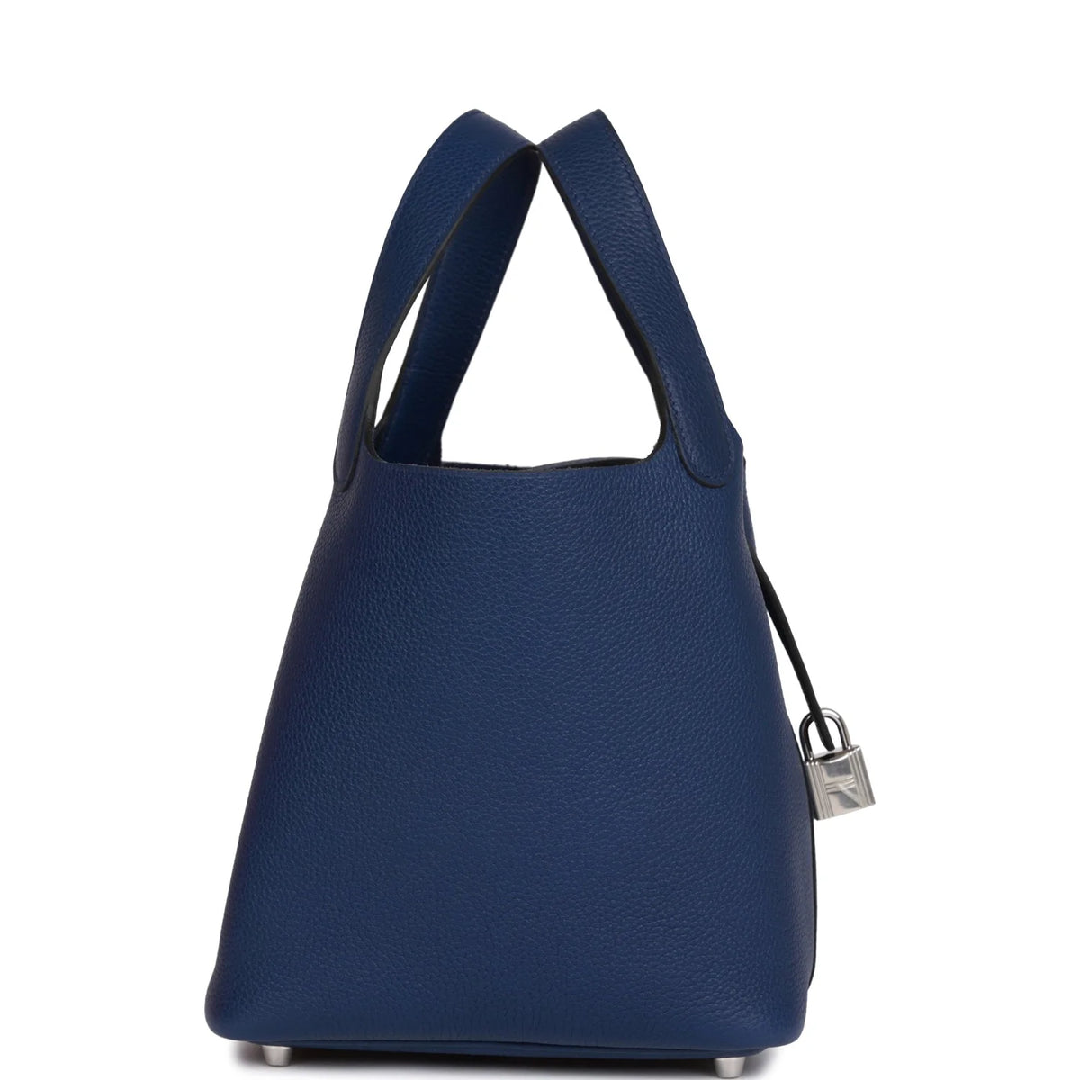 18 Bleu Saphir Palladium Hardware Bucket Bag P55123