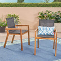 Acacia Wood and Mesh Dining Chairs (Set of 2) T378064