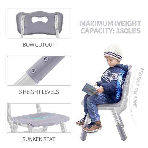 Height-Adjustable Kids Table and 2 Chairs Set with Graffiti Desktop O56270