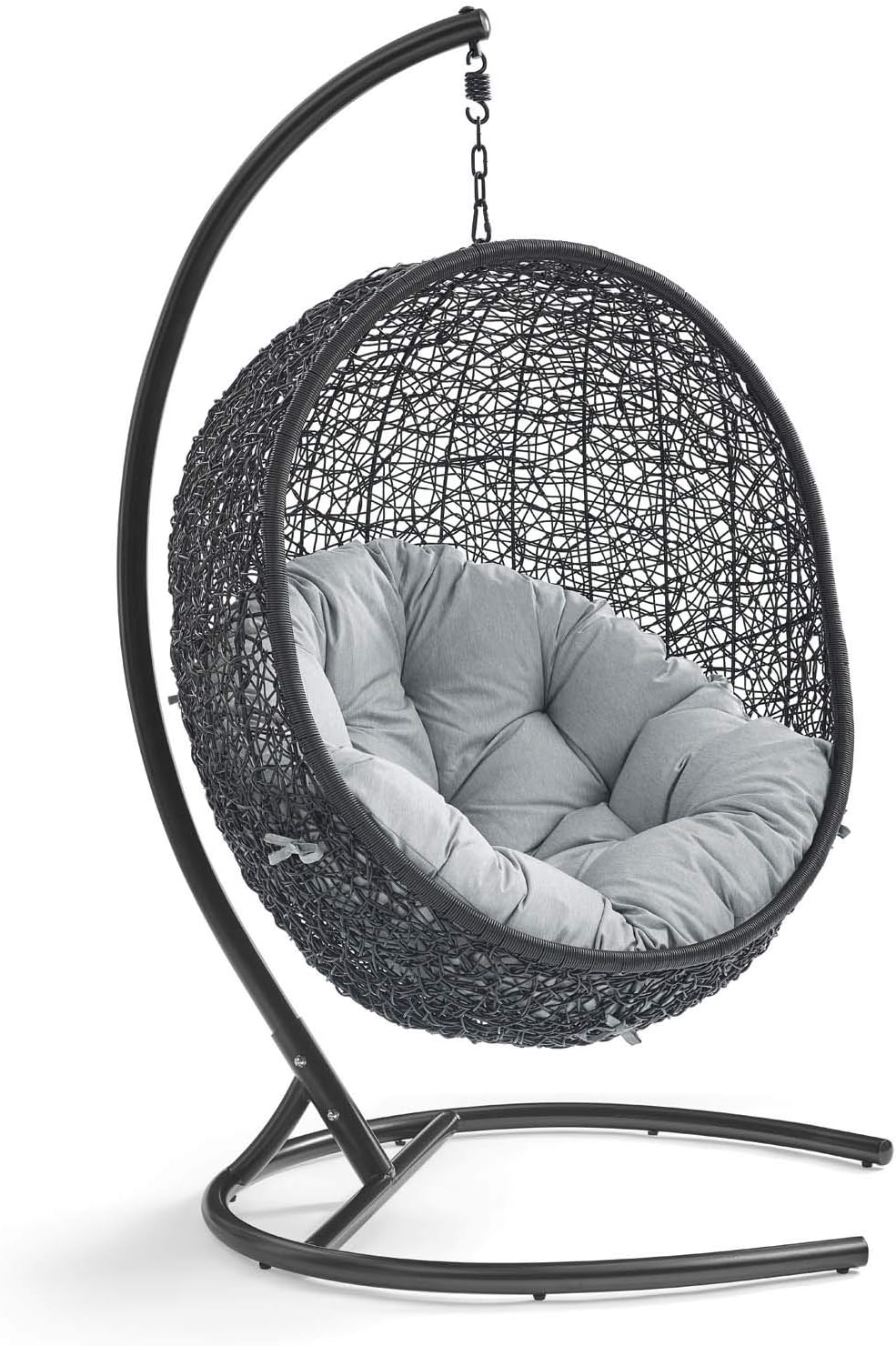 Wicker Rattan Outdoor Swing Chair with Stand L380