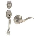 Satin Nickel Entry Handle Set with 2-Way Latch F25680