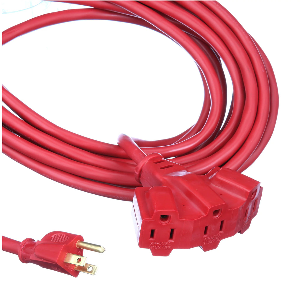 25FT 14/3 Triple Outlet Extension Cord Q412503