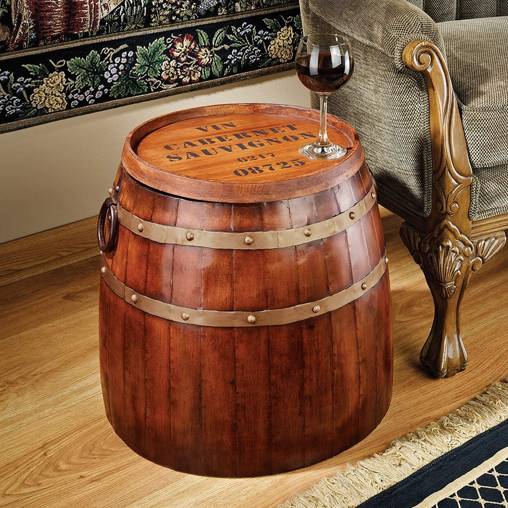 19 Inch Wine Barrel Side Table B5707