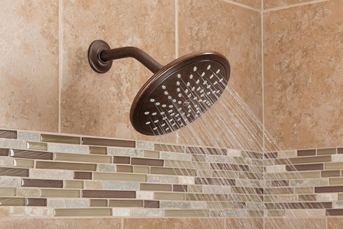 Brushed Nickel Round Rainshower Showerhead, Pack of 2 K69839