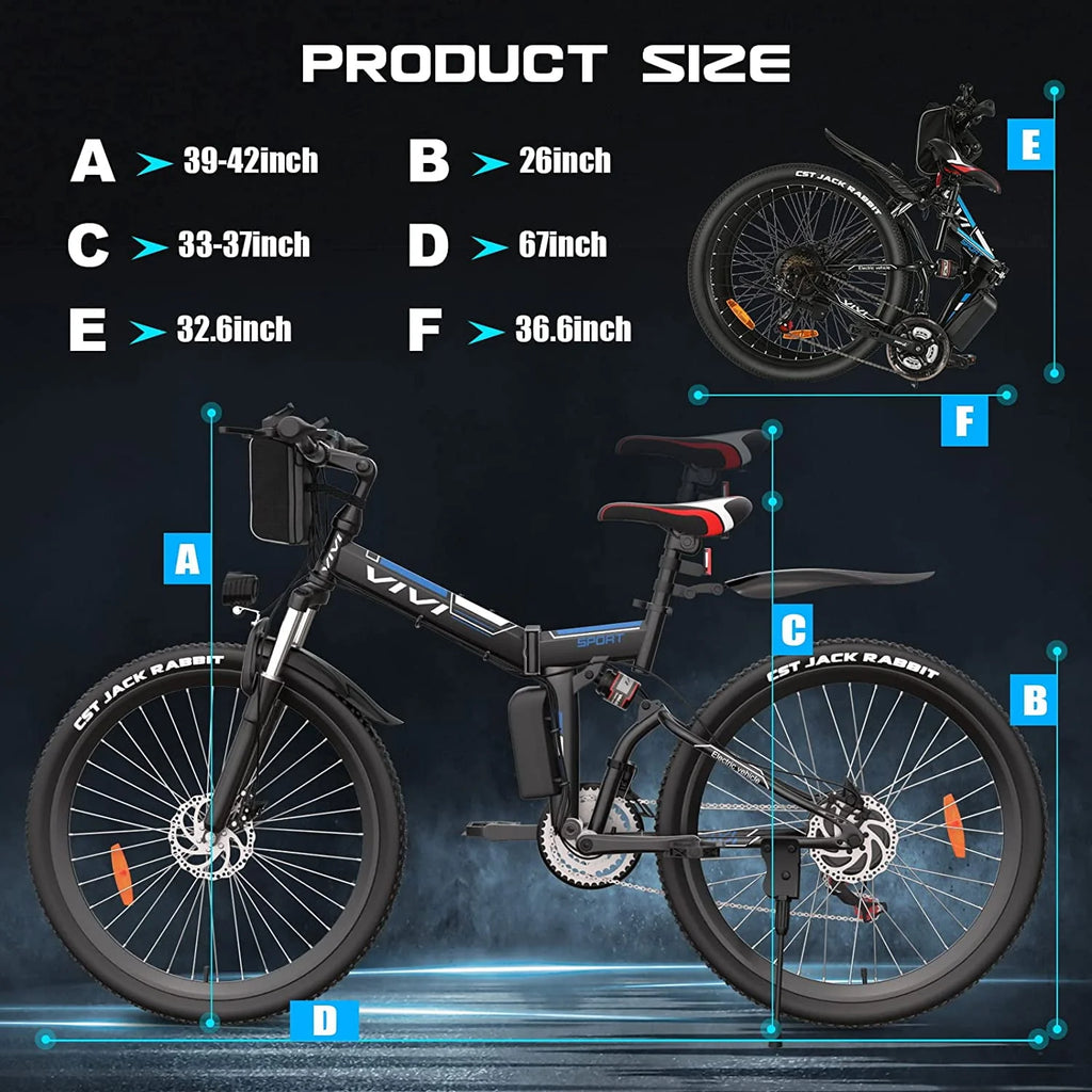 Folding Electric Bike 500W 26 T860