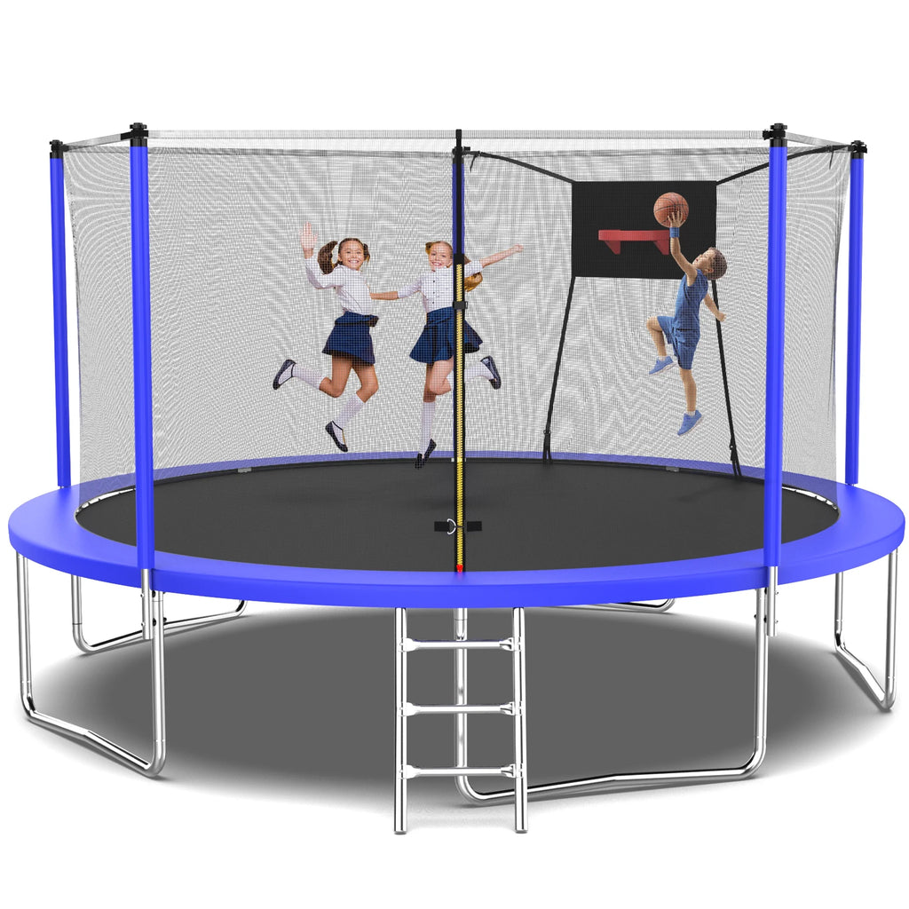 12FT Round Trampoline with Enclosure Net O986171